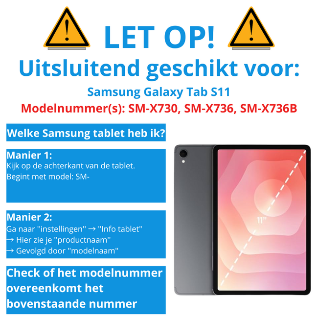 Case2go - Tablet hoes geschikt voor Samsung Galaxy Tab S11 (2025) - 11 Inch - Tri-fold hoes met Auto/Wake functie en Magnetische sluiting - TPU Cover Met Pencil Houder - Grijs