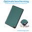 Case2go - Tablet hoes geschikt voor Samsung Galaxy Tab S11 (2025) - 11 Inch - Tri-fold hoes met Auto/Wake functie en Magnetische sluiting - TPU Cover Met Pencil Houder - Groen
