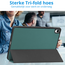 Case2go - Tablet hoes geschikt voor Samsung Galaxy Tab S11 (2025) - 11 Inch - Tri-fold hoes met Auto/Wake functie en Magnetische sluiting - TPU Cover Met Pencil Houder - Groen