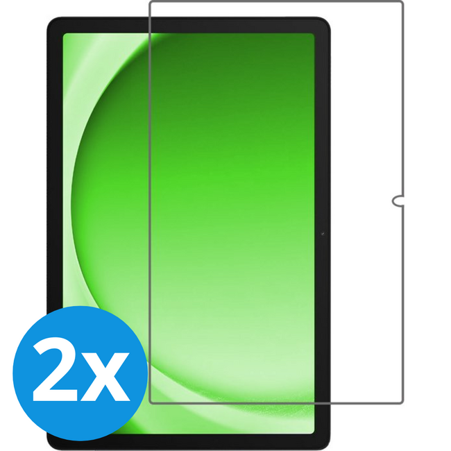 2-Pack Tablet screenprotector geschikt voor Samsung Galaxy Tab A11 (2025) - 8.7 Inch - 2 Stuks - Tempered Glass - Case Friendly - Transparant