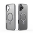 Dux Ducis - Telefoon hoesje geschikt voor de Apple iPhone 16 - Back Cover - Geschikt voor Magsafe - Met Magnetische Stand - Grijs