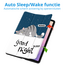 Case2go - Tablet hoes geschikt voor Samsung Galaxy Tab S11 (2025) - 11 Inch - Tri-fold hoes met Auto/Wake functie en Magnetische sluiting - TPU Cover Met Pencil Houder - Good Night