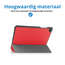 Tablet hoes geschikt voor Samsung Galaxy Tab A11 Plus (2025) - 11 inch - Auto/Wake Functie - Magnetische sluiting - Tri-Fold - Rood