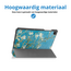Tablet hoes geschikt voor Samsung Galaxy Tab A11 Plus (2025) - 11 inch - Auto/Wake Functie - Magnetische sluiting - Tri-Fold - Witte bloesem