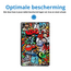 Tablet hoes geschikt voor Samsung Galaxy Tab A11 Plus (2025) - 11 inch - Auto/Wake Functie - Magnetische sluiting - Tri-Fold - Graffiti