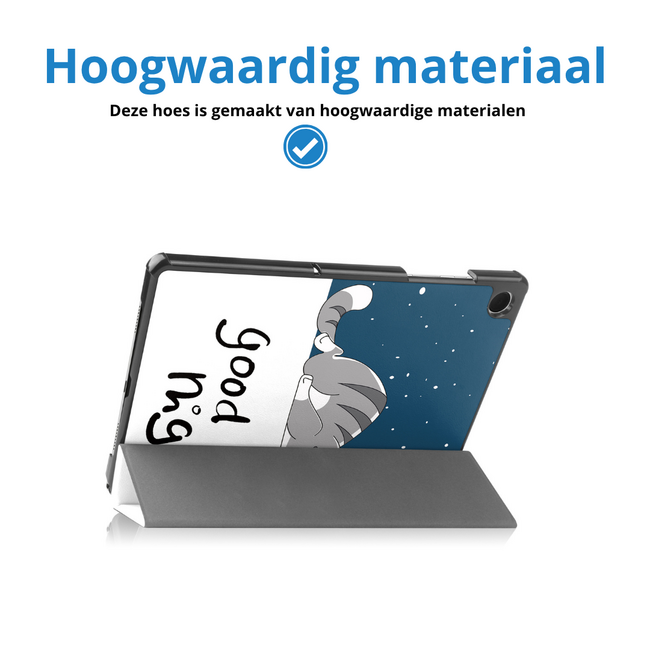 Tablet hoes geschikt voor Samsung Galaxy Tab A11 Plus (2025) - 11 inch - Auto/Wake Functie - Magnetische sluiting - Tri-Fold - Goodnight