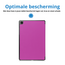 Tablet hoes geschikt voor Samsung Galaxy Tab A11 Plus (2025) - 11 inch - Auto/Wake Functie - Magnetische sluiting - Tri-Fold - Paars