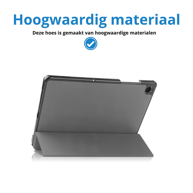 Tablet hoes geschikt voor Samsung Galaxy Tab A11 Plus (2025) - 11 inch - Auto/Wake Functie - Magnetische sluiting - Tri-Fold - Grijs