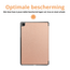 Tablet hoes geschikt voor Samsung Galaxy Tab A11 Plus (2025) - 11 inch - Auto/Wake Functie - Magnetische sluiting - Tri-Fold - Rose Gold