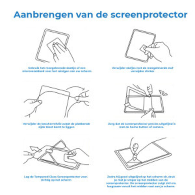 Screenprotector geschikt voor Samsung Galaxy Tab A11 Plus (2025) - 11 Inch - Tempered Glass - Vingerafdrukbestendig - Transparant