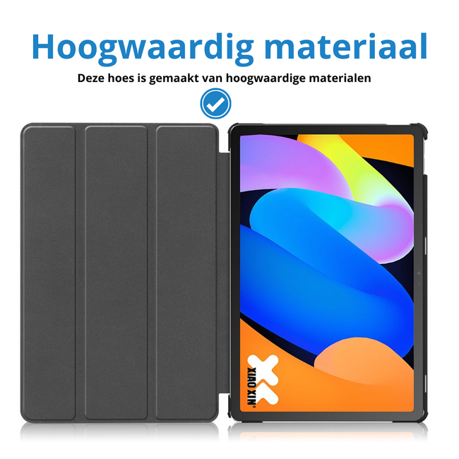 Tablet hoes geschikt voor Lenovo Idea Tab - 11 Inch - Auto Wake/Sleep functie - Magnetische sluiting - Tri-Fold - Zwart