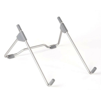 Merkloos Universele Verstelbare & Opvouwbare Laptop Standaard  Aluminium Stand - Zilver