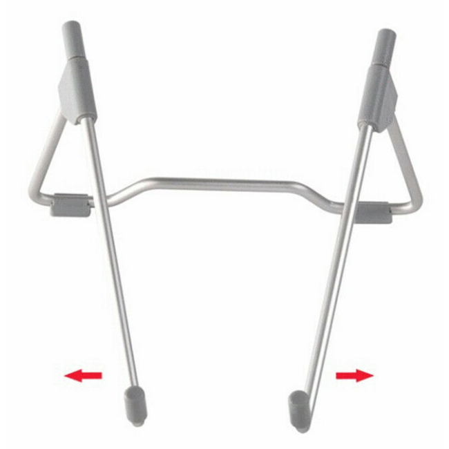 Universele Verstelbare & Opvouwbare Laptop Standaard  Aluminium Stand - Zilver