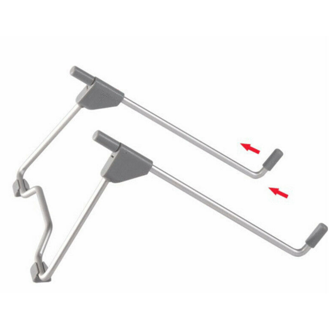Universele Verstelbare & Opvouwbare Laptop Standaard  Aluminium Stand - Zilver