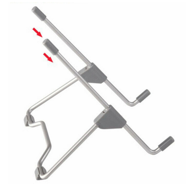 Universele Verstelbare & Opvouwbare Laptop Standaard  Aluminium Stand - Zilver