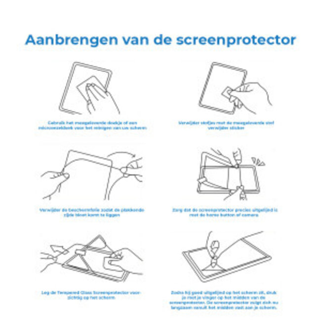 2-Pack Tablet screenprotector geschikt voor Lenovo Tab One - 8.7 Inch - 2 Stuks - Tempered Glass - Case Friendly - Transparant