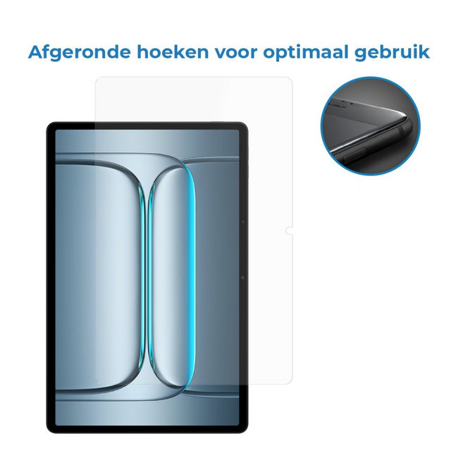 Case2go - Tablet Screenprotector geschikt voor OnePlus Pad Lite - 11 Inch - Tempered Glass - Case Friendly - Transparant