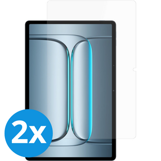 Case2go 2-Pack Tablet screenprotector geschikt voor OnePlus Pad Lite - 11 Inch - 2 Stuks - Tempered Glass - Case Friendly - Transparant