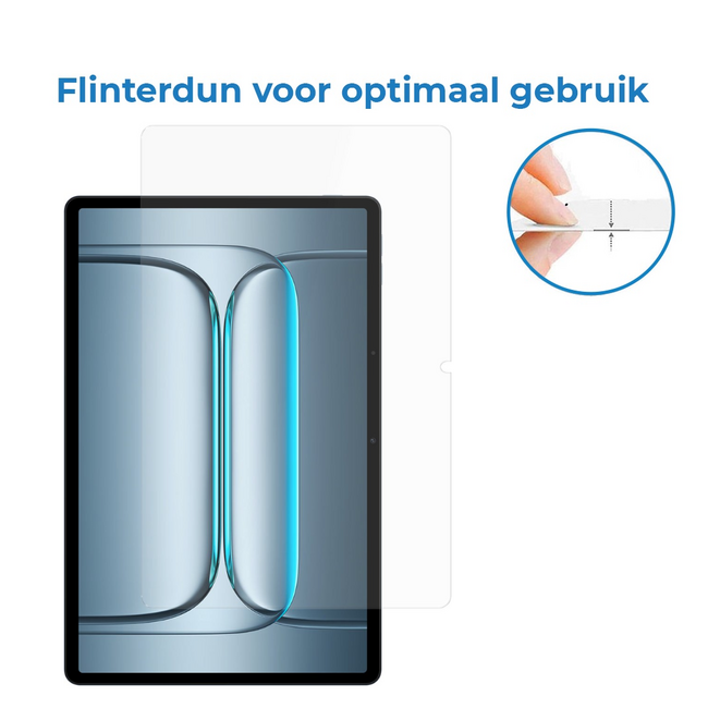 2-Pack Tablet screenprotector geschikt voor OnePlus Pad Lite - 11 Inch - 2 Stuks - Tempered Glass - Case Friendly - Transparant