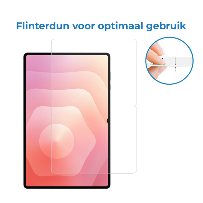 Case2go - Tablet Screenprotector geschikt voor Samsung Galaxy Tab S11 Ultra - 14.6 Inch - Tempered Glass - Case Friendly - Transparant