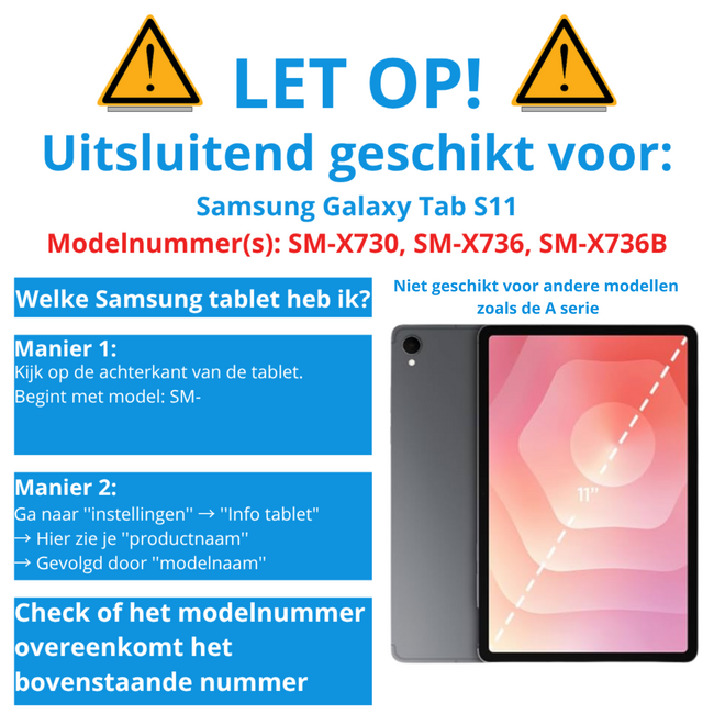 Case2go - Tablet hoes geschikt voor Samsung Galaxy Tab S11 (2025) - 11 Inch - Tri-Fold Book Case - Auto/Wake functie - Donker Groen