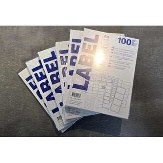 Case2go 1 Pak - Labels / etiketten 70x25,4 - 3300 labels - voor printers