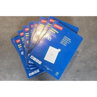 Case2go Staples labels 38,1x21,2 - 6500 labels - 1 Pak