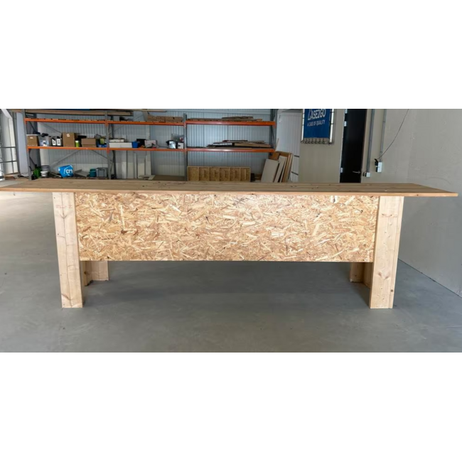 Robuuste Stijgerhouten Sta Tafel - 4 meter lang!