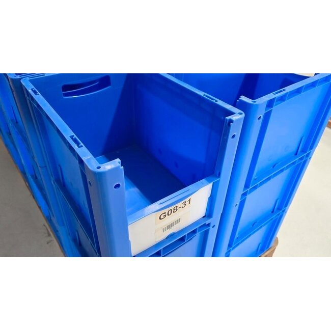 48 stuks - Kunststof Magazijnbak - 40 x 30 x 25 cm - Blauw