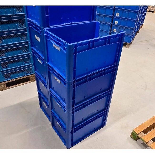 20 stuks - Kunststof Magazijnbak - 60 x 40 x 30 cm - Blauw