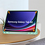 Case2go - Tablet hoes geschikt voor Samsung Galaxy Tab S9 (2023) - Auto Wake/Sleep functie - Tri-Fold Book Case met penhouder - Mint