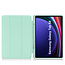 Case2go - Tablet hoes geschikt voor Samsung Galaxy Tab S9 (2023) - Auto Wake/Sleep functie - Tri-Fold Book Case met penhouder - Mint