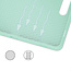 Case2go - Tablet hoes geschikt voor Samsung Galaxy Tab S9 (2023) - Auto Wake/Sleep functie - Tri-Fold Book Case met penhouder - Mint