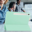 Case2go - Tablet hoes geschikt voor Samsung Galaxy Tab S9 (2023) - Auto Wake/Sleep functie - Tri-Fold Book Case met penhouder - Mint