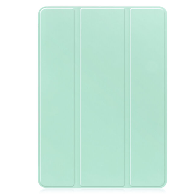 Case2go - Tablet hoes geschikt voor Samsung Galaxy Tab S9 (2023) - Auto Wake/Sleep functie - Tri-Fold Book Case met penhouder - Mint