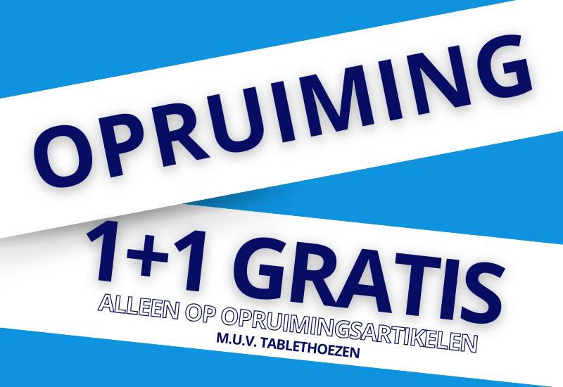 1+1 GRATIS op opruimingsartikelen  