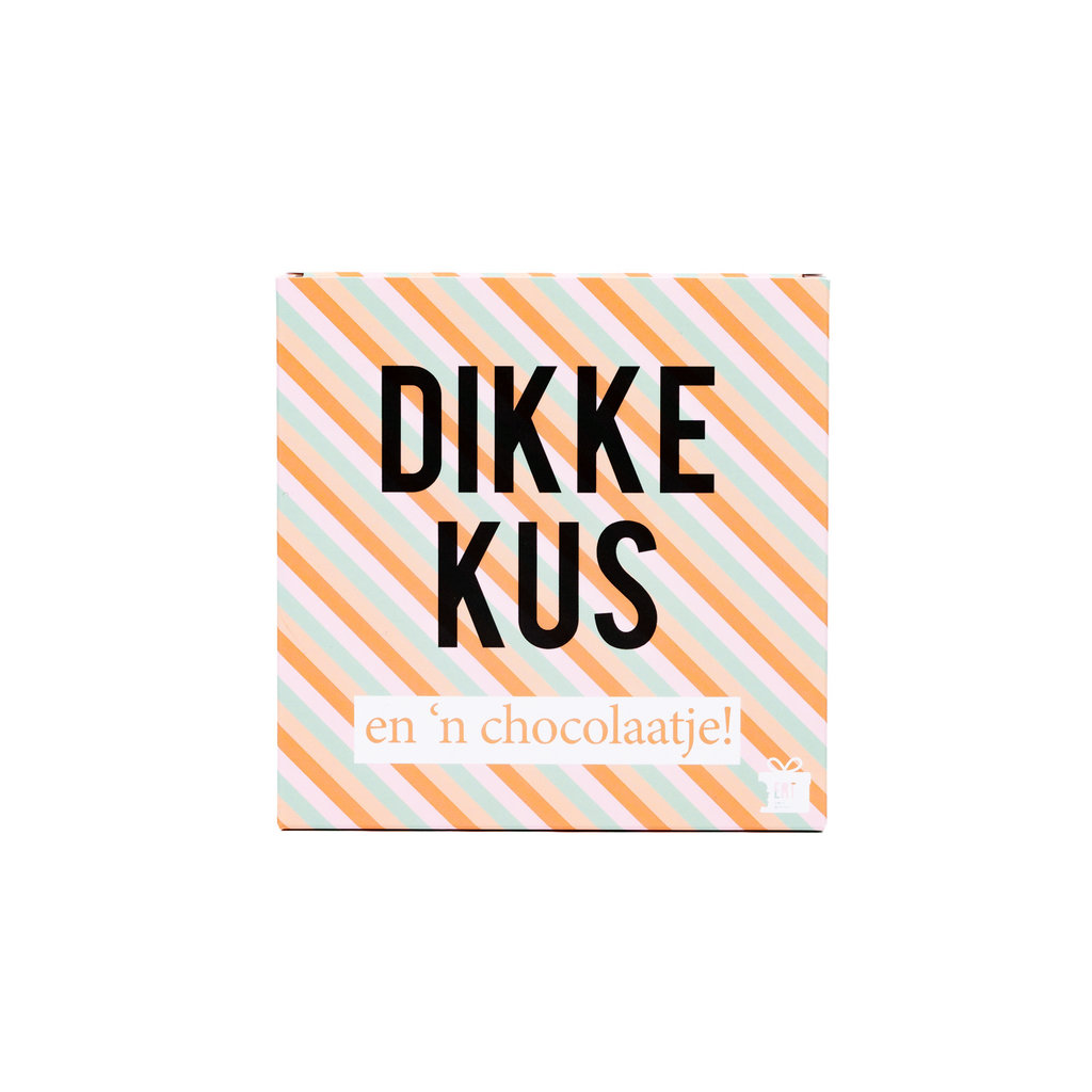 Eat your present Dikke kus - en 'n chocolaatje in cadeau-doosje - per 12