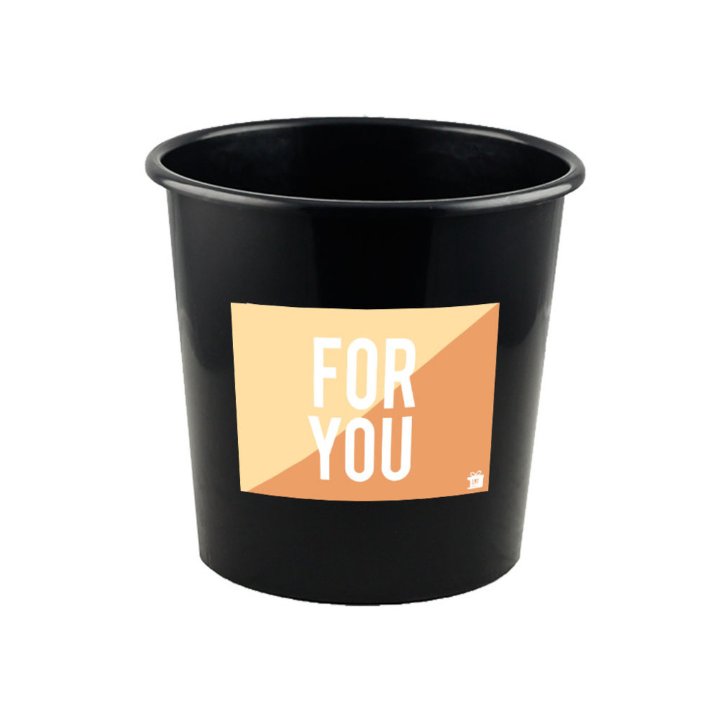 Eat your present For you bucket - geel/oranje - groot  (8 liter) - per 12