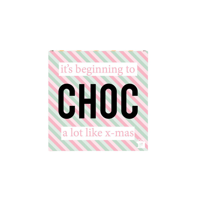 It's beginning to CHOC a lot like Christmas - Chocola  in cadeau-doosje - per 12