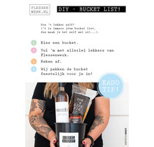 The bucket list - displayset 2 x A3 formaat - winkelier