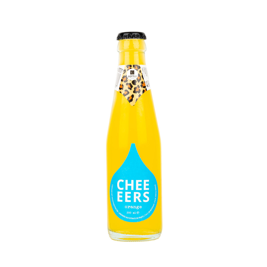 Bottle Language Cheeeers - orange - sparkling lemonade - per 12