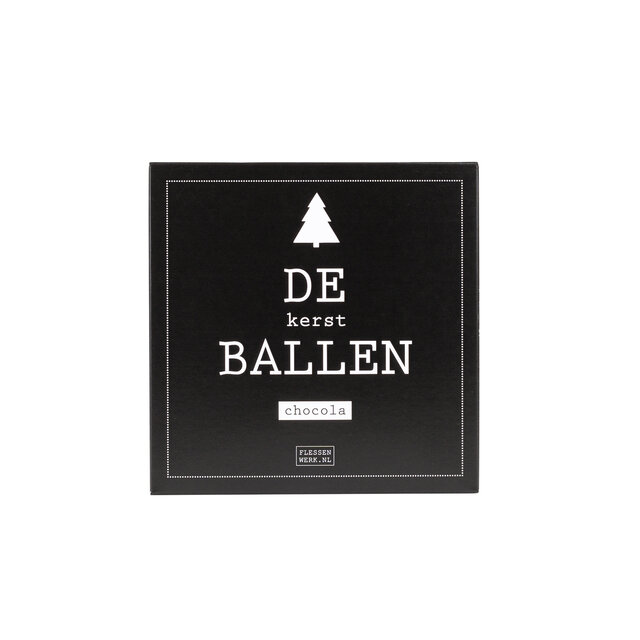 DE (Kerst)BALLEN! - chocola  in cadeau-doosje - per 12