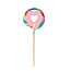 Eat your present Regenboog lolly - hartje - per 6