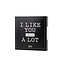 Flessenwerk I like you CHOC a lot - chocola  in cadeau-doosje - per 12