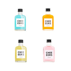 Bottle Language Likorette - mixpakket geel-roze-blauw-oranje - per 24