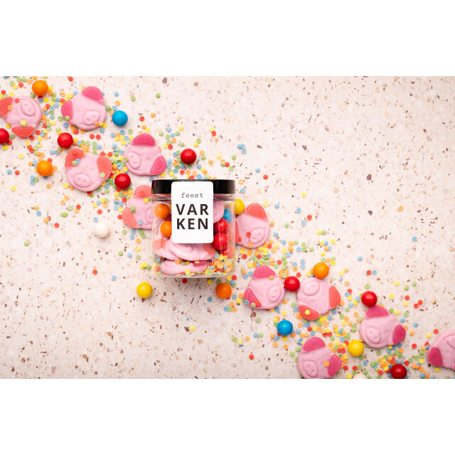 Snoep Mix tray - Goud waard - Feestvarken - Opkikker - Apentrots - per 16