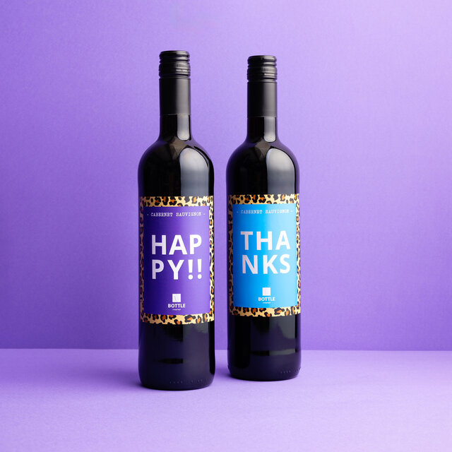 Happy!! - rood - per 6