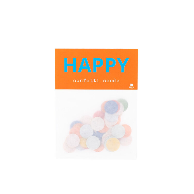 Bottle Language Happy Confetti seeds! - zak - per 24