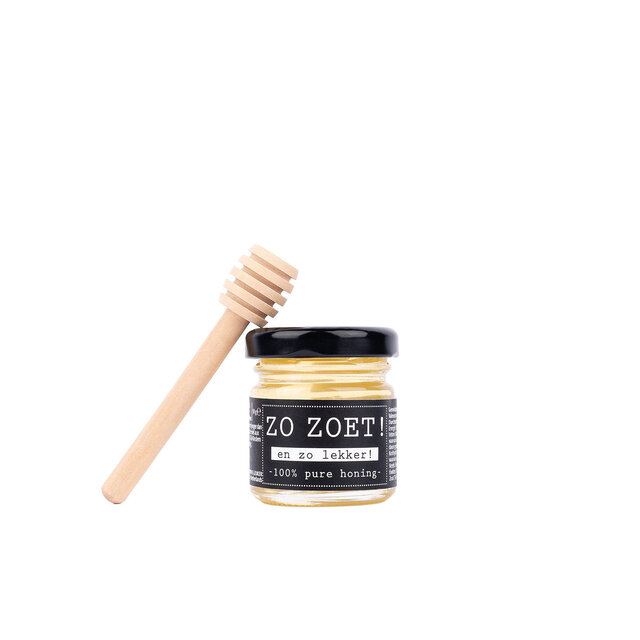 Zo zoet en zo lekker - acacia honing 100% puur met lepel - per 12