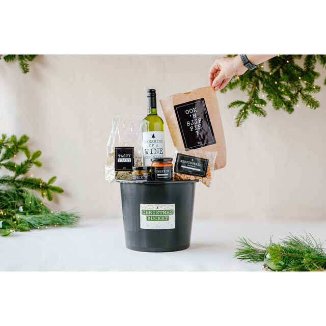 Christmas bucket  - groot (8 liter) - per 12 Christmas bucket  - groot (8 liter) - per 12